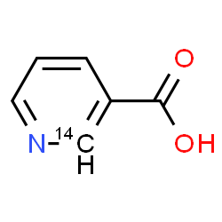 ChemSpider 2D Image | 3-(2-~14~C)Pyridinecarboxylic acid | C514CH5NO2