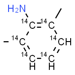 ChemSpider 2D Image | 2,6-Dimethyl(~14~C_6_)aniline | C214C6H11N