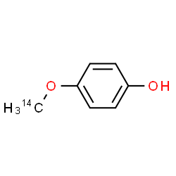 ChemSpider 2D Image | 4-[(~14~C)Methyloxy]phenol | C614CH8O2
