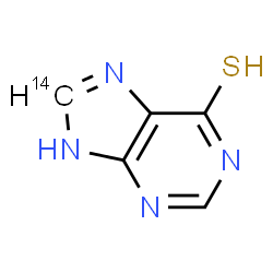 ChemSpider 2D Image | (8-~14~C)-9H-Purine-6-thiol | C414CH4N4S
