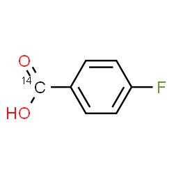 ChemSpider 2D Image | 4-Fluoro(carboxy-~14~C)benzoic acid | C614CH5FO2