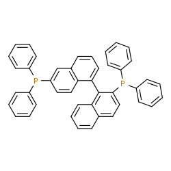 ChemSpider 2D Image | 1,1'-Binaphthalene-2,6'-diylbis(diphenylphosphine) | C44H32P2