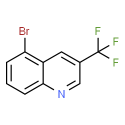 ChemSpider 2D Image | 5-Bromo-3-(trifluoromethyl)quinoline | C10H5BrF3N