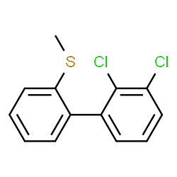 ChemSpider 2D Image | 2,3-Dichloro-2'-(methylsulfanyl)biphenyl | C13H10Cl2S