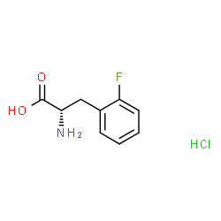 ChemSpider 2D Image | 2-Fluoro-L-phenylalanine hydrochloride (1:1) | C9H11ClFNO2