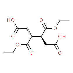 ChemSpider 2D Image | (3R,4S)-3,4-Bis(ethoxycarbonyl)hexanedioic acid | C12H18O8