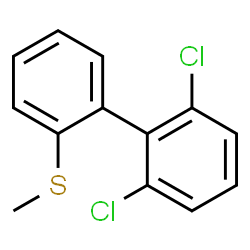 ChemSpider 2D Image | 2,6-Dichloro-2'-(methylsulfanyl)biphenyl | C13H10Cl2S