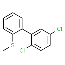 ChemSpider 2D Image | 2,5-Dichloro-2'-(methylsulfanyl)biphenyl | C13H10Cl2S