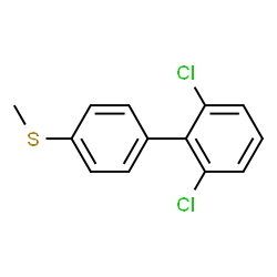 ChemSpider 2D Image | 2,6-Dichloro-4'-(methylsulfanyl)biphenyl | C13H10Cl2S