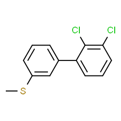 ChemSpider 2D Image | 2,3-Dichloro-3'-(methylsulfanyl)biphenyl | C13H10Cl2S