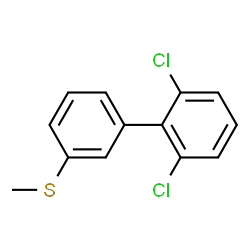 ChemSpider 2D Image | 2,6-Dichloro-3'-(methylsulfanyl)biphenyl | C13H10Cl2S