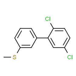 ChemSpider 2D Image | 2,5-Dichloro-3'-(methylsulfanyl)biphenyl | C13H10Cl2S