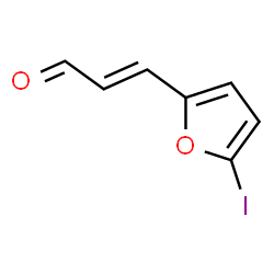 ChemSpider 2D Image | (2E)-3-(5-Iodo-2-furyl)acrylaldehyde | C7H5IO2
