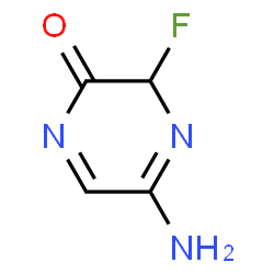 ChemSpider 2D Image | 5-Amino-3-fluoro-2(3H)-pyrazinone | C4H4FN3O