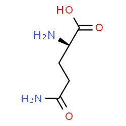 ChemSpider 2D Image | L-(+)-glutamine | C5H10N2O3