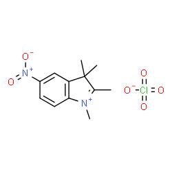 ChemSpider 2D Image | 1,2,3,3-Tetramethyl-5-nitro-3H-indolium perchlorate | C12H15ClN2O6