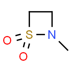 ChemSpider 2D Image | 2-Methyl-1,2-thiazetidine 1,1-dioxide | C3H7NO2S