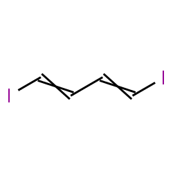 ChemSpider 2D Image | 1,4-Diiodo-1,3-butadiene | C4H4I2