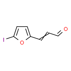 ChemSpider 2D Image | 3-(5-Iodo-2-furyl)acrylaldehyde | C7H5IO2