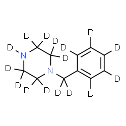 ChemSpider 2D Image | 1-[(~2~H_5_)Phenyl(~2~H_2_)methyl](~2~H_9_)piperazine | C11D16N2