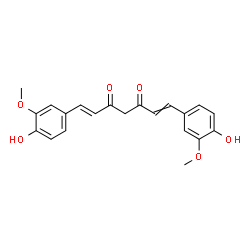 ChemSpider 2D Image | (1E)-1,7-Bis(4-hydroxy-3-methoxyphenyl)-1,6-heptadiene-3,5-dione | C21H20O6