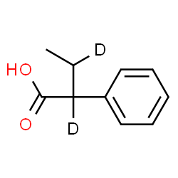 ChemSpider 2D Image | 2-Phenyl(2,3-~2~H_2_)butanoic acid | C10H10D2O2