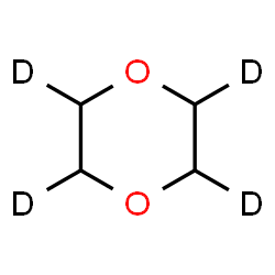 ChemSpider 2D Image | (2,3,5,6-~2~H_4_)-1,4-Dioxane | C4H4D4O2