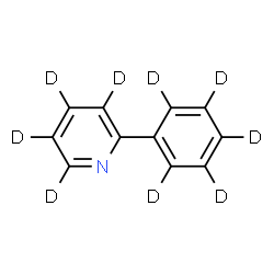 ChemSpider 2D Image | 2-(~2~H_5_)Phenyl(~2~H_4_)pyridine | C11D9N