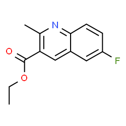 ChemSpider 2D Image | Ethyl 6-fluoro-2-methyl-3-quinolinecarboxylate | C13H12FNO2