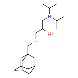ChemSpider 2D Image | 1-(Adamantan-1-ylmethoxy)-3-(diisopropylamino)-2-propanol | C20H37NO2