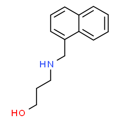 ChemSpider 2D Image | 3-[(1-Naphthylmethyl)amino]-1-propanol | C14H17NO