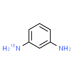 ChemSpider 2D Image | 1,3-Benzene(1-~15~N)diamine | C6H8N15N