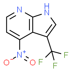 ChemSpider 2D Image | 4-Nitro-3-(trifluoromethyl)-1H-pyrrolo[2,3-b]pyridine | C8H4F3N3O2