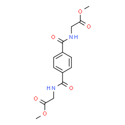ChemSpider 2D Image | Dimethyl 2,2'-[1,4-phenylenebis(carbonylimino)]diacetate | C14H16N2O6