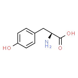 ChemSpider 2D Image | L-(-)-Tyrosine | C9H11NO3