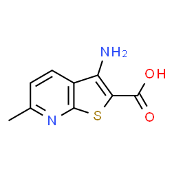 ChemSpider 2D Image | 3-Amino-6-methylthieno[2,3-b]pyridine-2-carboxylic acid | C9H8N2O2S