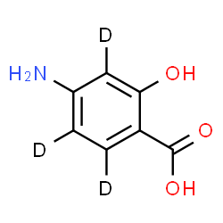 ChemSpider 2D Image | 4-Amino-2-hydroxy(~2~H_3_)benzoic acid | C7H4D3NO3