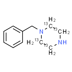 ChemSpider 2D Image | 1-Benzyl(~13~C_4_)piperazine | C713C4H16N2
