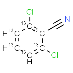 ChemSpider 2D Image | 2,6-Dichloro(~13~C_6_)benzonitrile | C13C6H3Cl2N