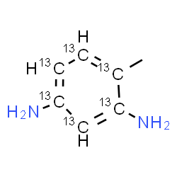 ChemSpider 2D Image | 4-Methyl-1,3-(~13~C_6_)benzenediamine | C13C6H10N2
