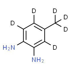 ChemSpider 2D Image | 4-(~2~H_3_)Methyl-1,2-(~2~H_3_)benzenediamine | C7H4D6N2