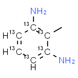 ChemSpider 2D Image | 2-Methyl-1,3-(~13~C_6_)benzenediamine | C13C6H10N2