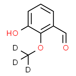 ChemSpider 2D Image | 3-Hydroxy-2-[(~2~H_3_)methyloxy]benzaldehyde | C8H5D3O3
