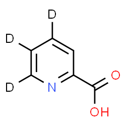 ChemSpider 2D Image | 2-(4,5,6-~2~H_3_)Pyridinecarboxylic acid | C6H2D3NO2