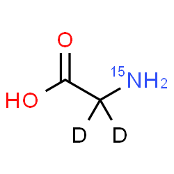 ChemSpider 2D Image | (2,2-~2~H_2_,~15~N)Glycine | C2H3D215NO2