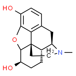 ChemSpider 2D Image | (6beta)-17-Methyl-4,5-epoxymorphinan-3,6-diol | C17H21NO3