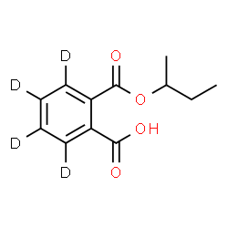 ChemSpider 2D Image | 2-(sec-Butoxycarbonyl)(~2~H_4_)benzoic acid | C12H10D4O4