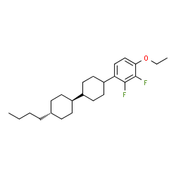 ChemSpider 2D Image | (1s,4r)-4-Butyl-4'-(4-ethoxy-2,3-difluorophenyl)-1,1'-bi(cyclohexyl) | C24H36F2O