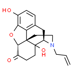 ChemSpider 2D Image | (5alpha)-17-Allyl-3,14-dihydroxy-4,5-epoxymorphinan-6-one | C19H21NO4