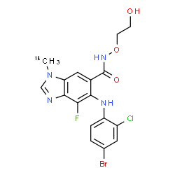 ChemSpider 2D Image | SELUMETINIB C-14 | C1614CH15BrClFN4O3